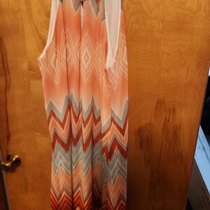Luxology Orange and White Dress